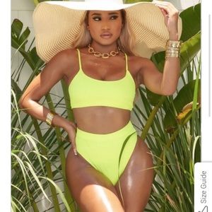 ⛔️SOLD⛔️Brand new swimsuit neon sz XL by matte collection